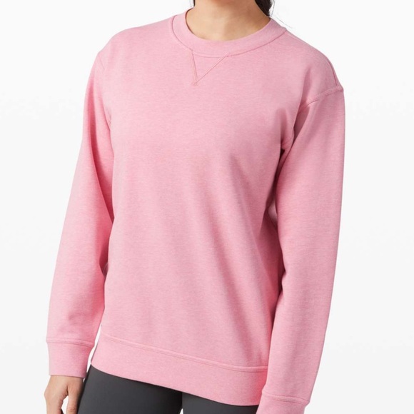 LULULEMON All Yours Crew *Heathered Azalea Pink* - Picture 3 of 8
